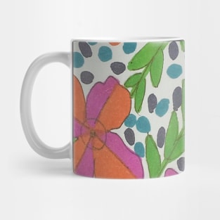 Tropical Rain Flowers Mug